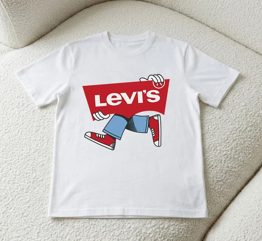 تی‌شرت سفید طرح گرافیکی Levi’s