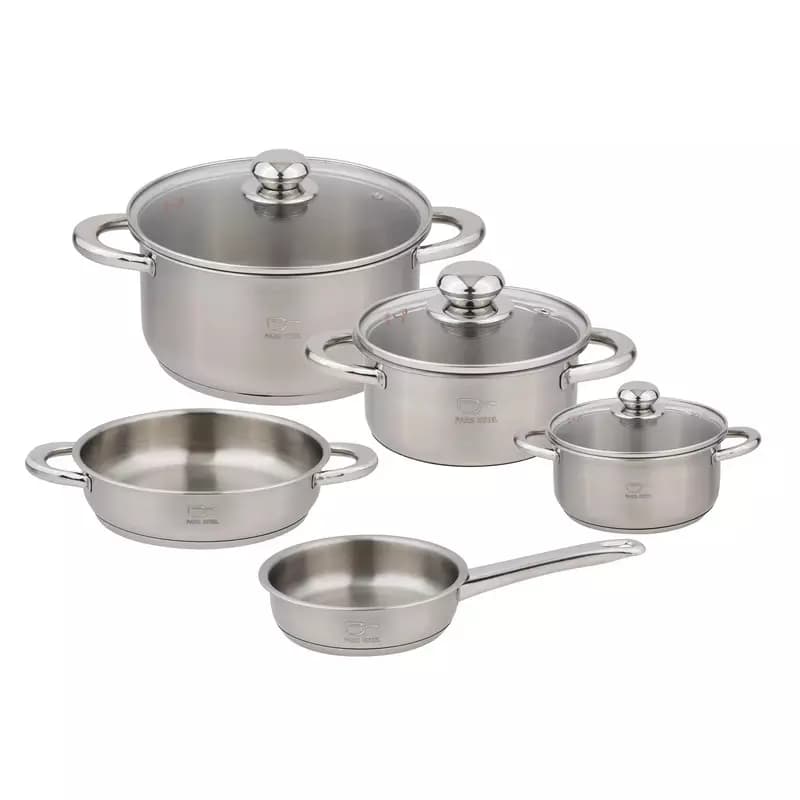 سرویس پخت و پز 8 پارچه پارس استیل کف سه لایه