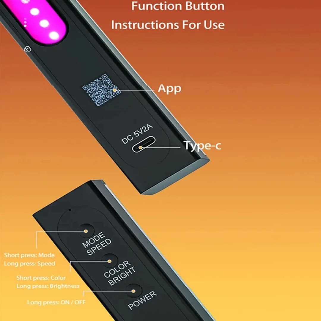اکولایزر هوشمند RGB فوتونیکس مدل PX-SAL-64 موزیکال همراه اپلیکیشن موبایل — تصویر ۳