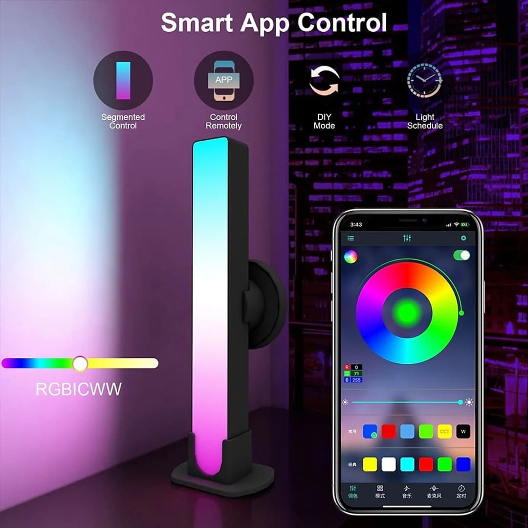 اکولایزر هوشمند RGB فوتونیکس مدل PX-SAL-04 موزیکال همراه اپلیکیشن موبایل و ریموت کنترل — تصویر ۷