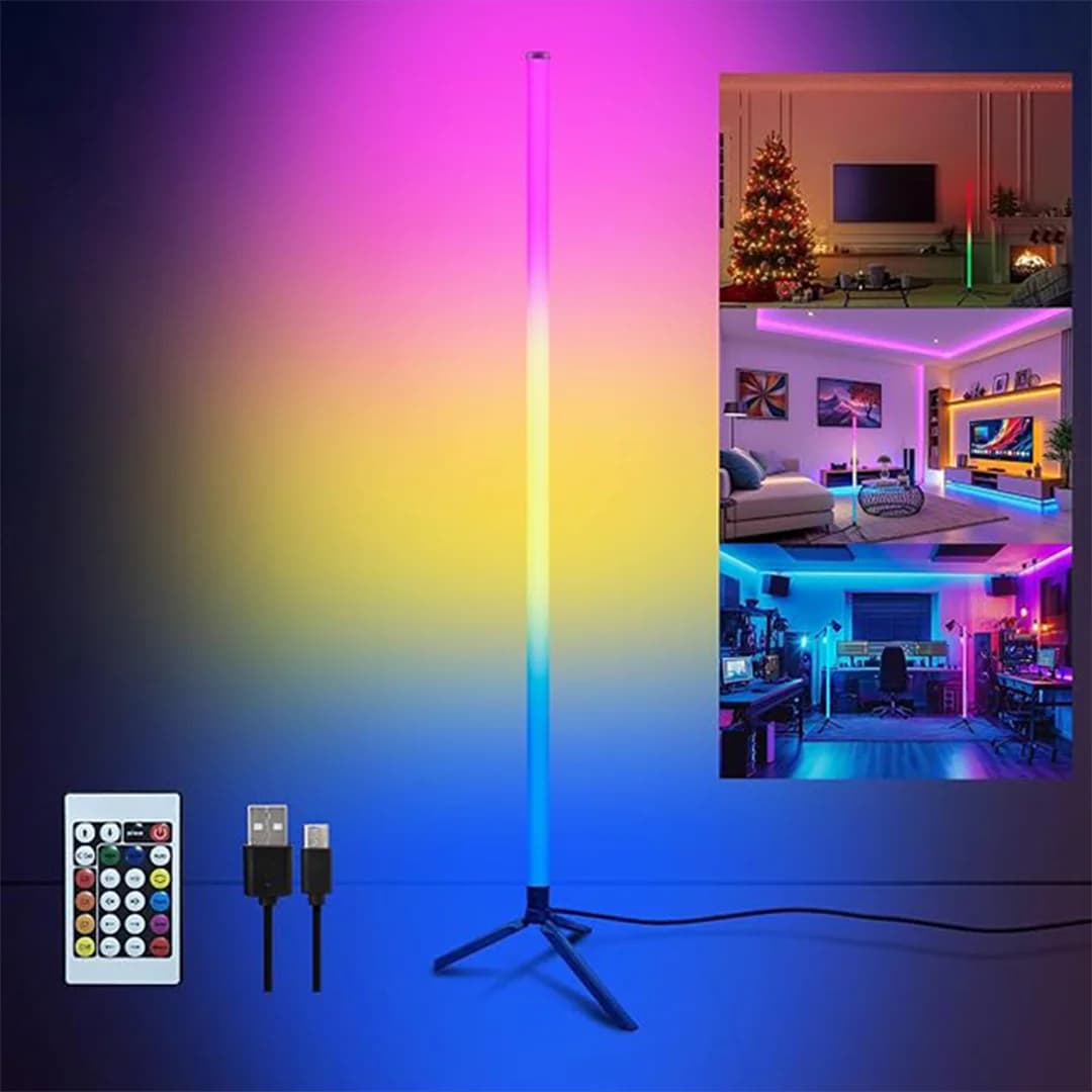 کرنرلایت هوشمند RGB فوتونیکس مدل PX-CL-03 با نورپردازی 360 درجه همراه ریموت کنترل و اپلیکیشن موبایل — تصویر ۲