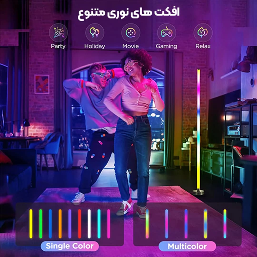 کرنرلایت هوشمند RGB فوتونیکس مدل PX-CL-04 همراه ریموت کنترل و اپلیکیشن موبایل — تصویر ۵