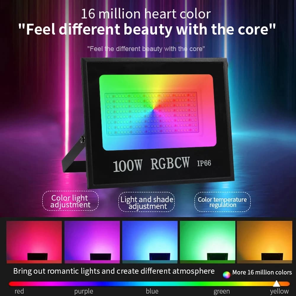 پرژکتور RGB هوشمند فوتونیکس مدل PX-RRJ-100 همراه اپلیکیشن موبایل برای نور پس زمینه — تصویر ۶
