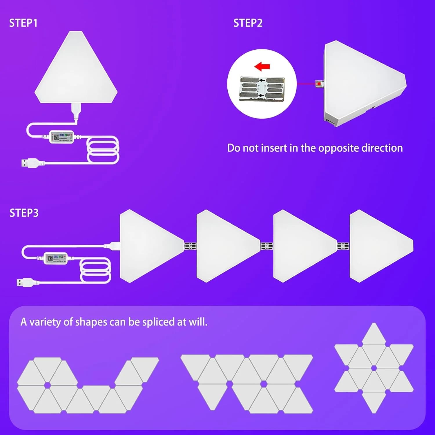 سینک‌کیت مانیتور | پنل دیواری مثلثی 10 تکه فوتونیکس مدل PX-TRI-01 با قابلیت سینک با تصویر مانیتور (PC-Sync) — تصویر ۳