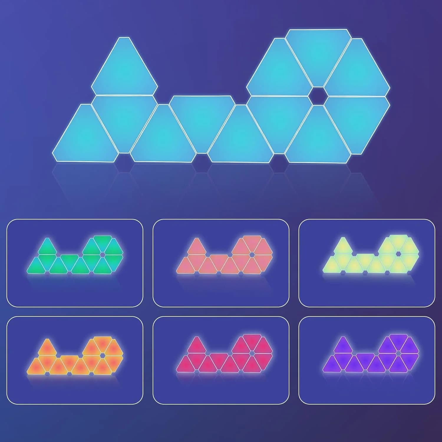 سینک‌کیت مانیتور | پنل دیواری مثلثی 10 تکه فوتونیکس مدل PX-TRI-01 با قابلیت سینک با تصویر مانیتور (PC-Sync) — تصویر ۵