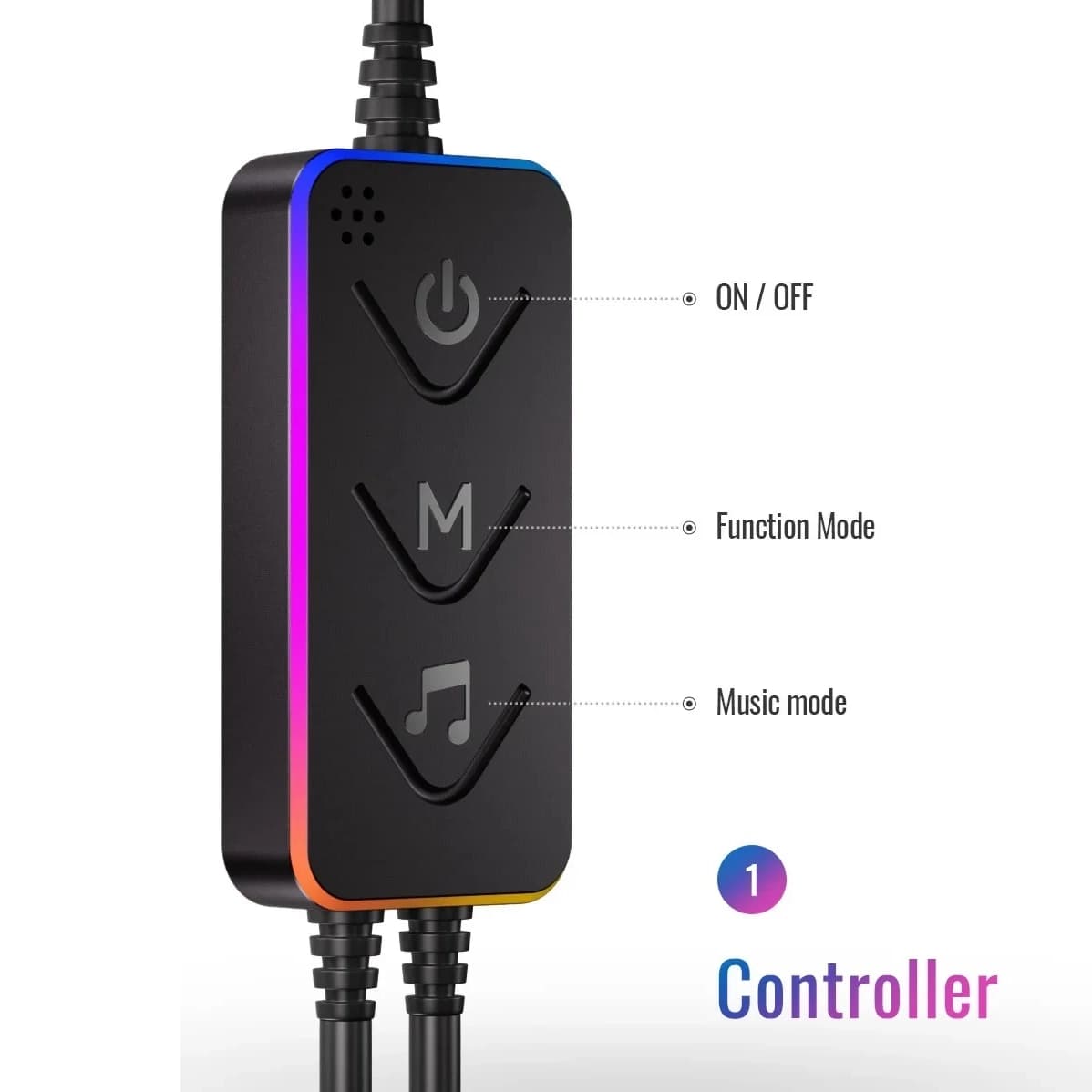 بیم لایت هوشمند 7 تکه (4+3) RGB فوتونیکس مدل PX-SLX-01 با تکنولوژی Tuya و ریموت کنترل — تصویر ۸