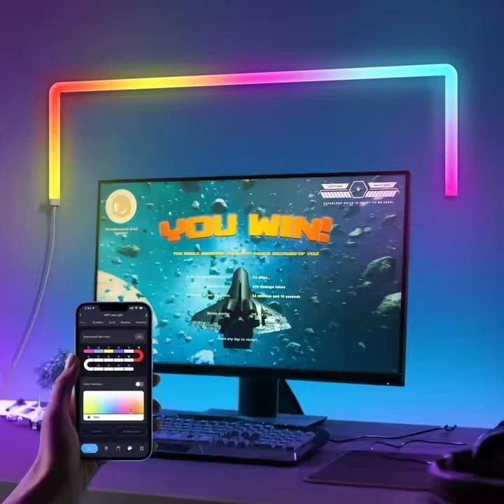 بیم لایت هوشمند 7 تکه (4+3) RGB فوتونیکس مدل PX-SLX-01 با تکنولوژی Tuya و ریموت کنترل — تصویر ۴