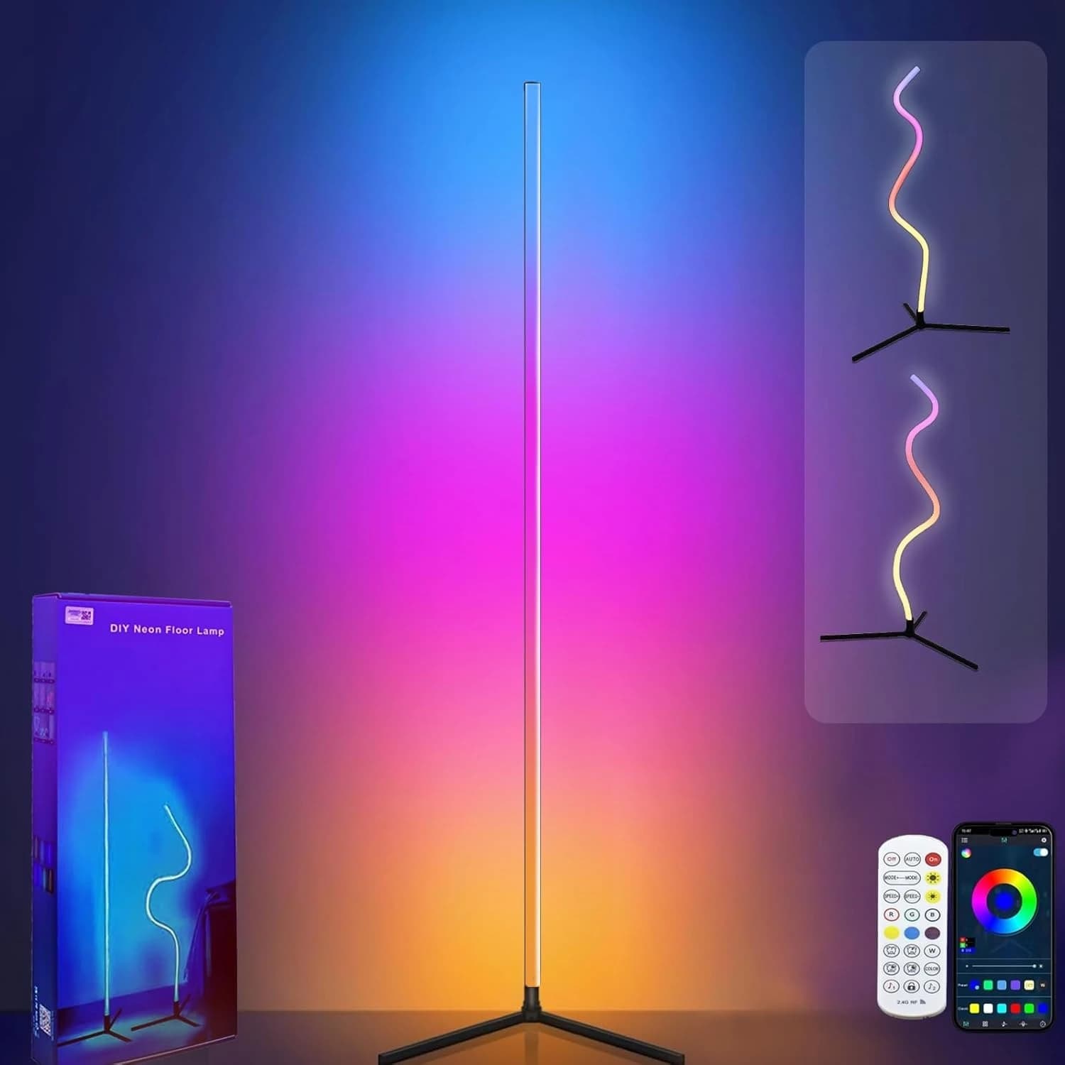 کرنرلایت فلکسیبل هوشمند RGB فوتونیکس مدل PX-CL-02 همراه ریموت کنترل و اپلیکیشن موبایل