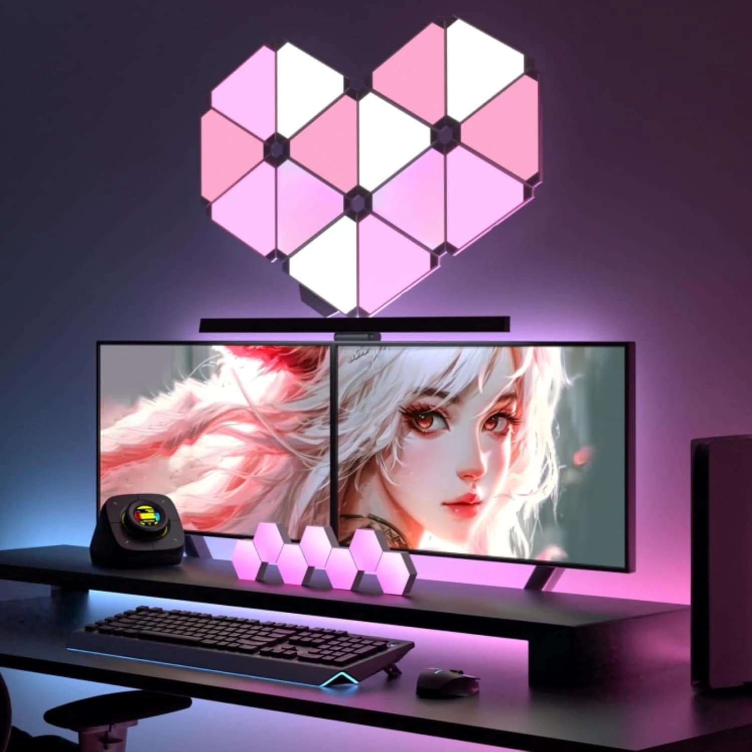پنل دیواری 6 تکه هوشمند مثلثی RGB فوتونیکس – سوپر اسلیم – مدل PX-TRI-04 با اپلیکیشن موبایل و ریموت کنترل و اتصال وای فای (سایز بزرگ)
