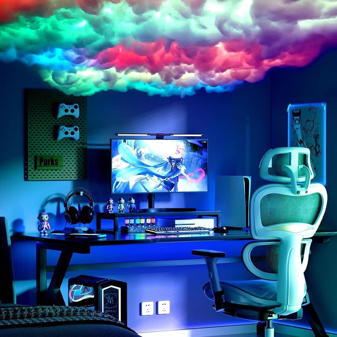 پک کامل سقف ابری RGB گیمینگ هوشمند , ریموت و اپلیکیشن موبایل — تصویر ۲