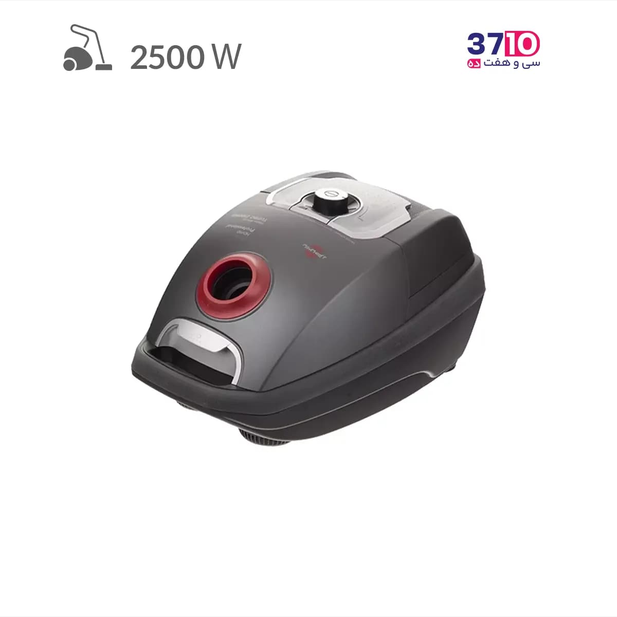 جاروبرقی پارس خزر مدل TURBO 2500 B رنگ طوسی — تصویر ۳