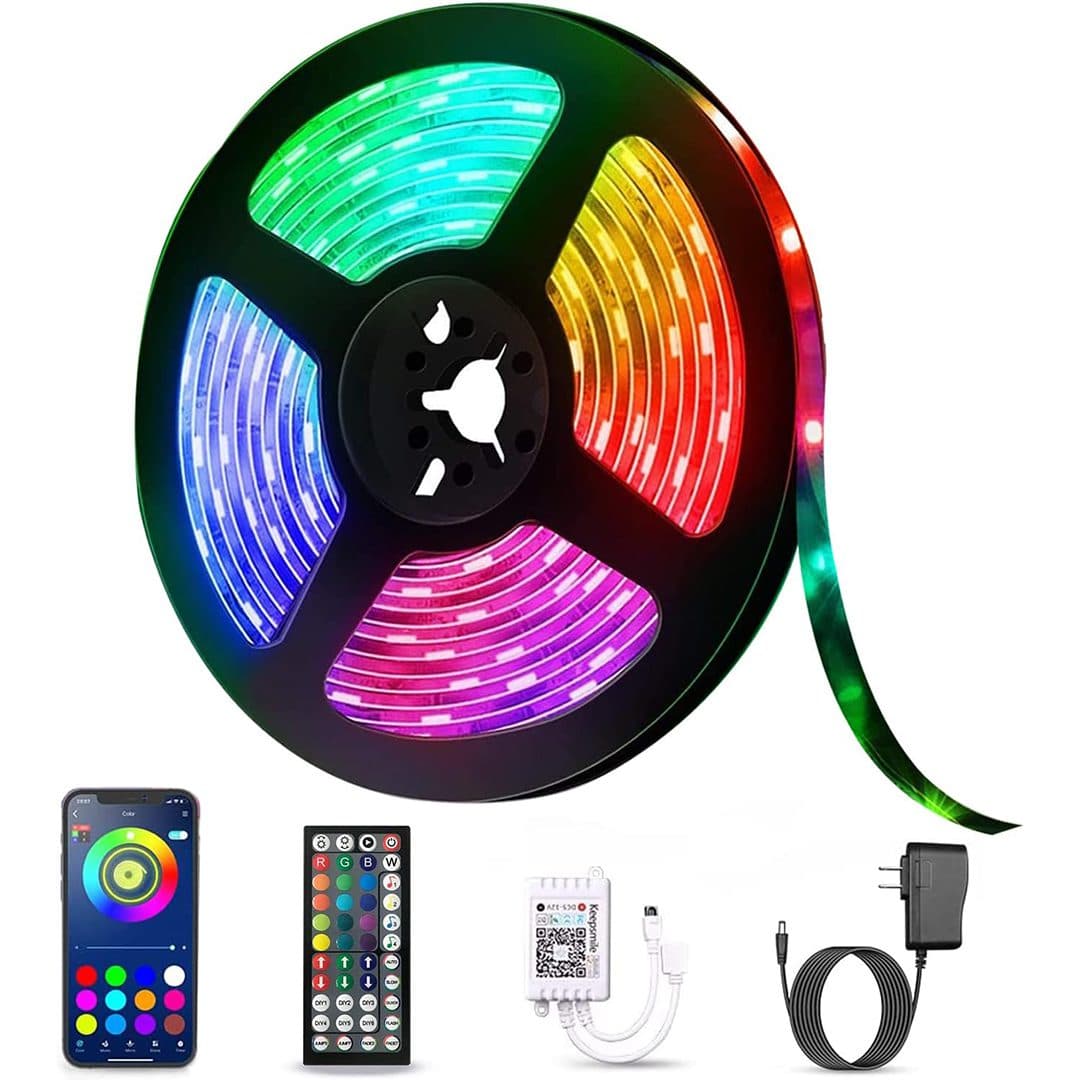 پک کامل ریسه 16 میلیون رنگ RGB اتاق گیمینگ مدل SN-4 – فول کالر با کنترل، رقص با موزیک و اپلیکیشن