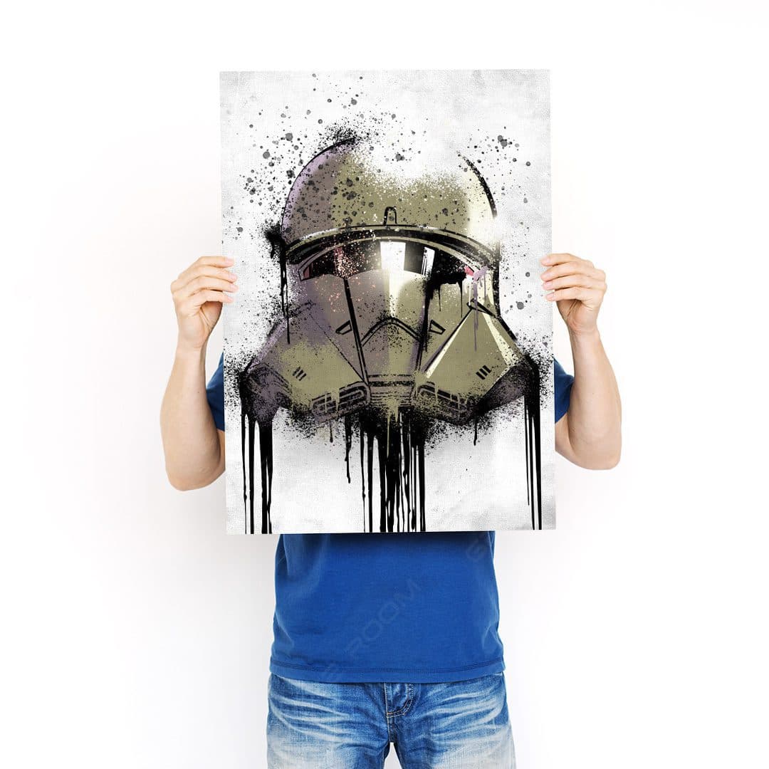 تابلو عکس گیمینگ جنگ ستارگان – گرافیتی کلاه خود (عمودی) Helmets Graffiti-030 — تصویر ۳