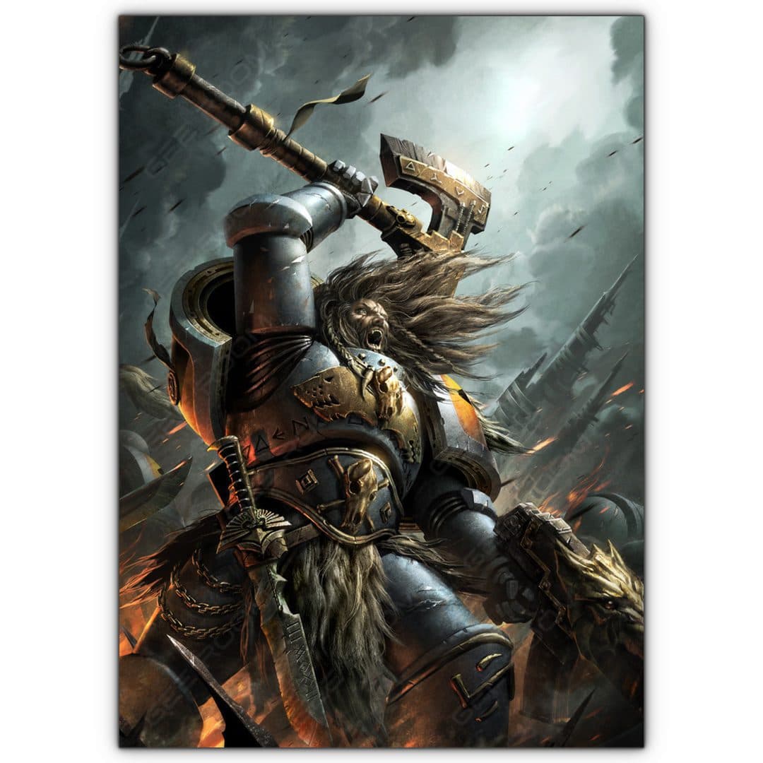 تابلو عکس گیمینگ وار همر – (عمودی) Warhammer 40,000 Art-019