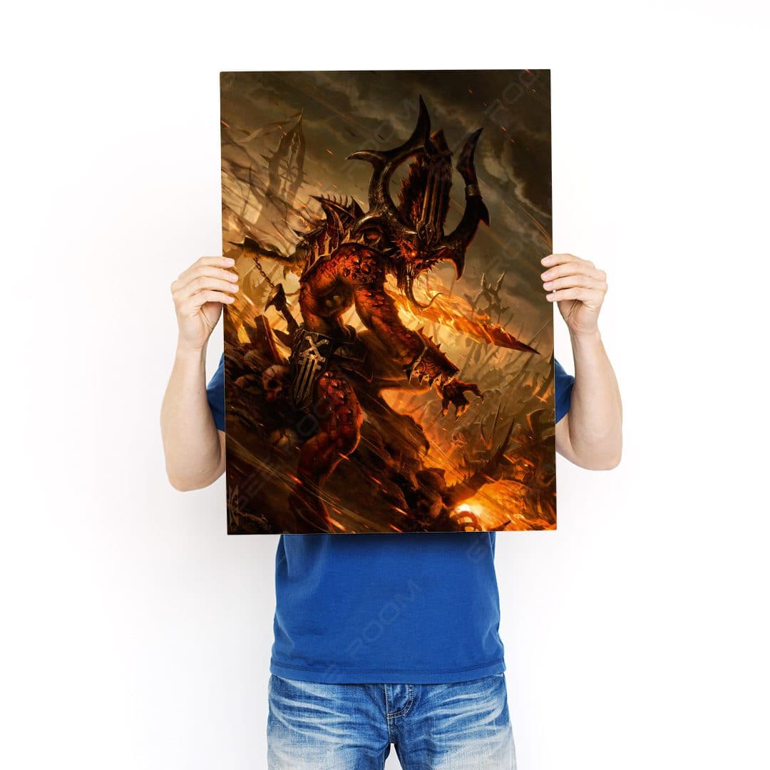 تابلو عکس گیمینگ وار همر – (عمودی) Warhammer 40,000 Art-018 — تصویر ۳