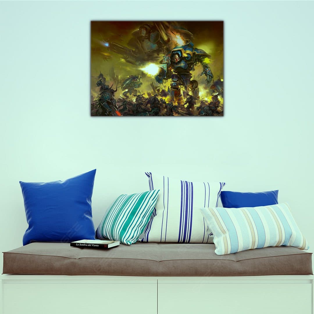 تابلو عکس گیمینگ وار همر – (افقی) Warhammer 40000 Art-003 — تصویر ۶