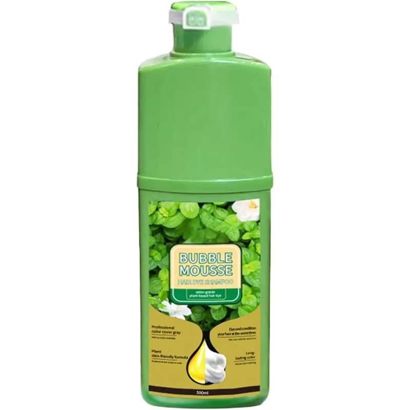 شامپو رنگ گیاهی بابل موس اصلی bubble mousse (نسخه اصلی) — تصویر ۳