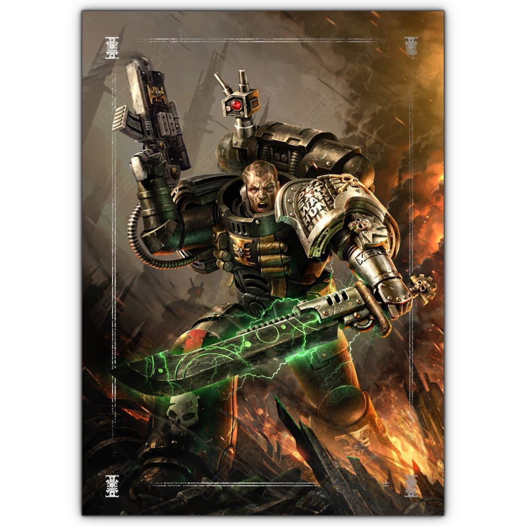 تابلو عکس گیمینگ وار همر – اسپیس مارینز (عمودی) Space Marines-031