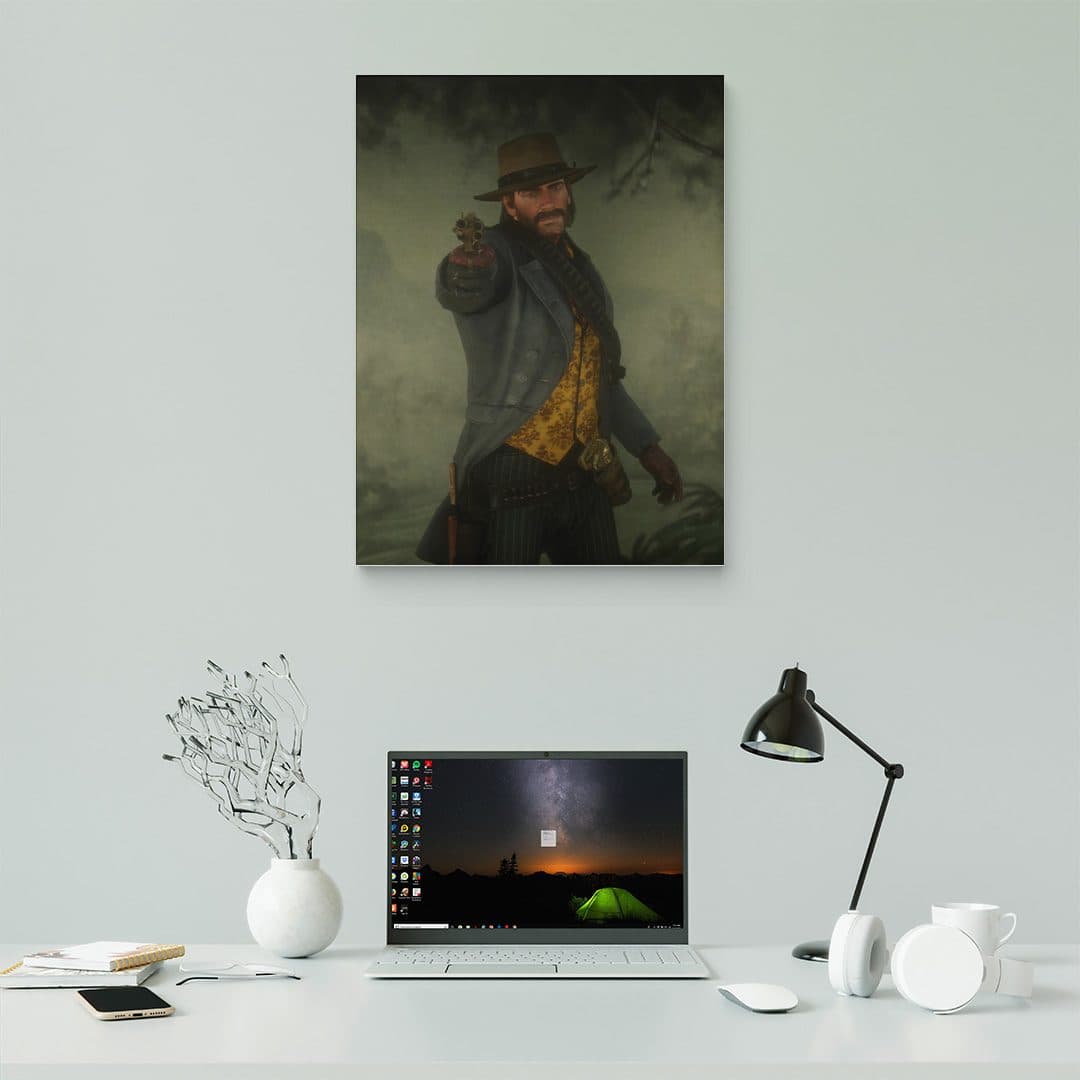 تابلو عکس اتاق گیمینگ با تم رد دد (عمودی) Red Dead-113 — تصویر ۲