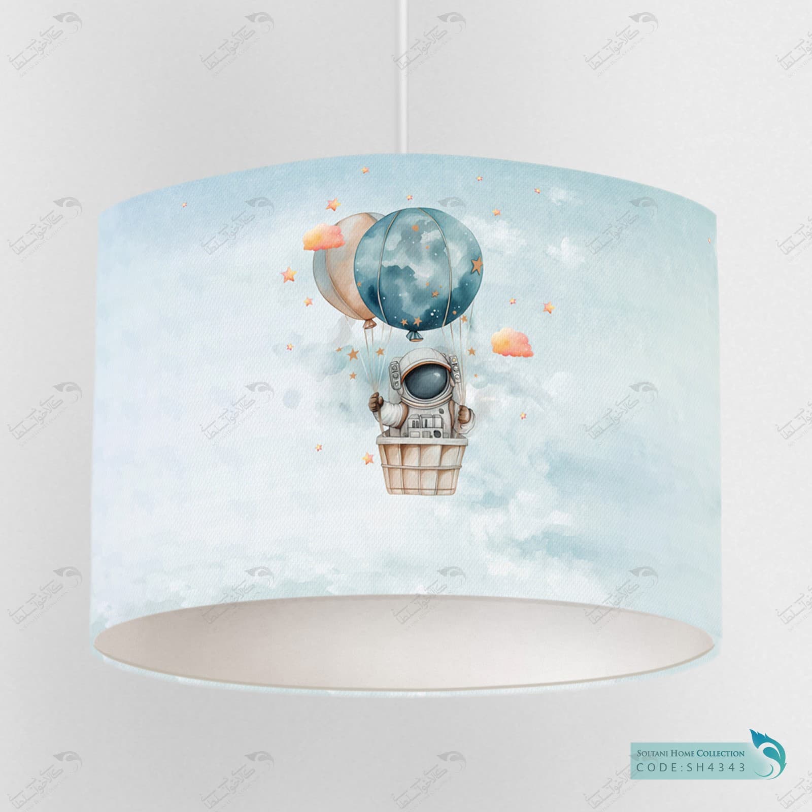 لوستر اتاق خواب پسرانه طرح فضانورد کد SH4343