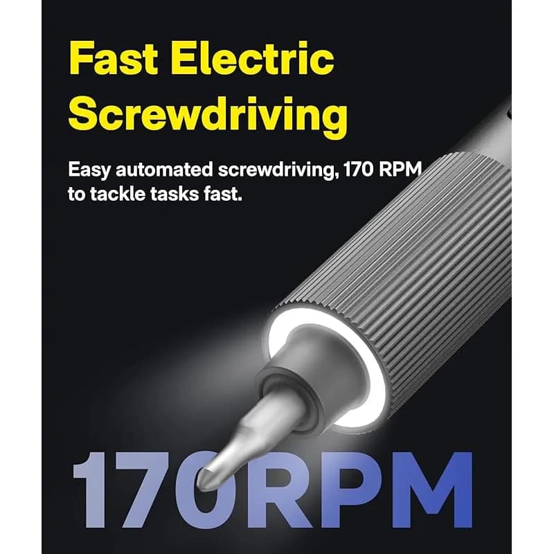 پیچ‌گوشتی شارژی هوتو مدل HOTO 25-in-1 ADV Mini Electric Screwdriver Set — تصویر ۵
