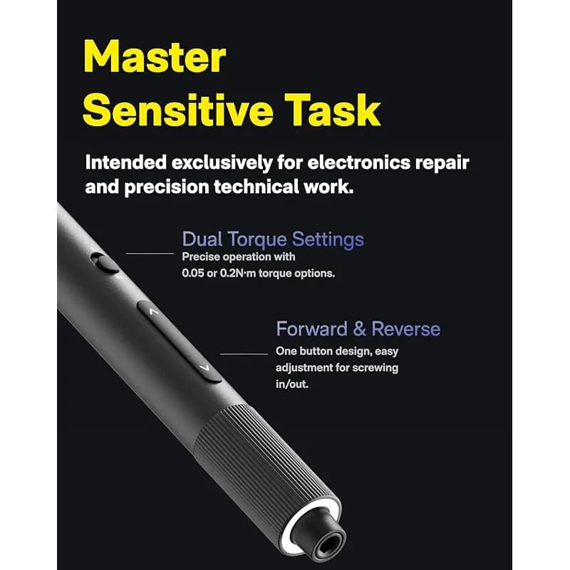 پیچ‌گوشتی شارژی هوتو مدل HOTO 25-in-1 ADV Mini Electric Screwdriver Set — تصویر ۴