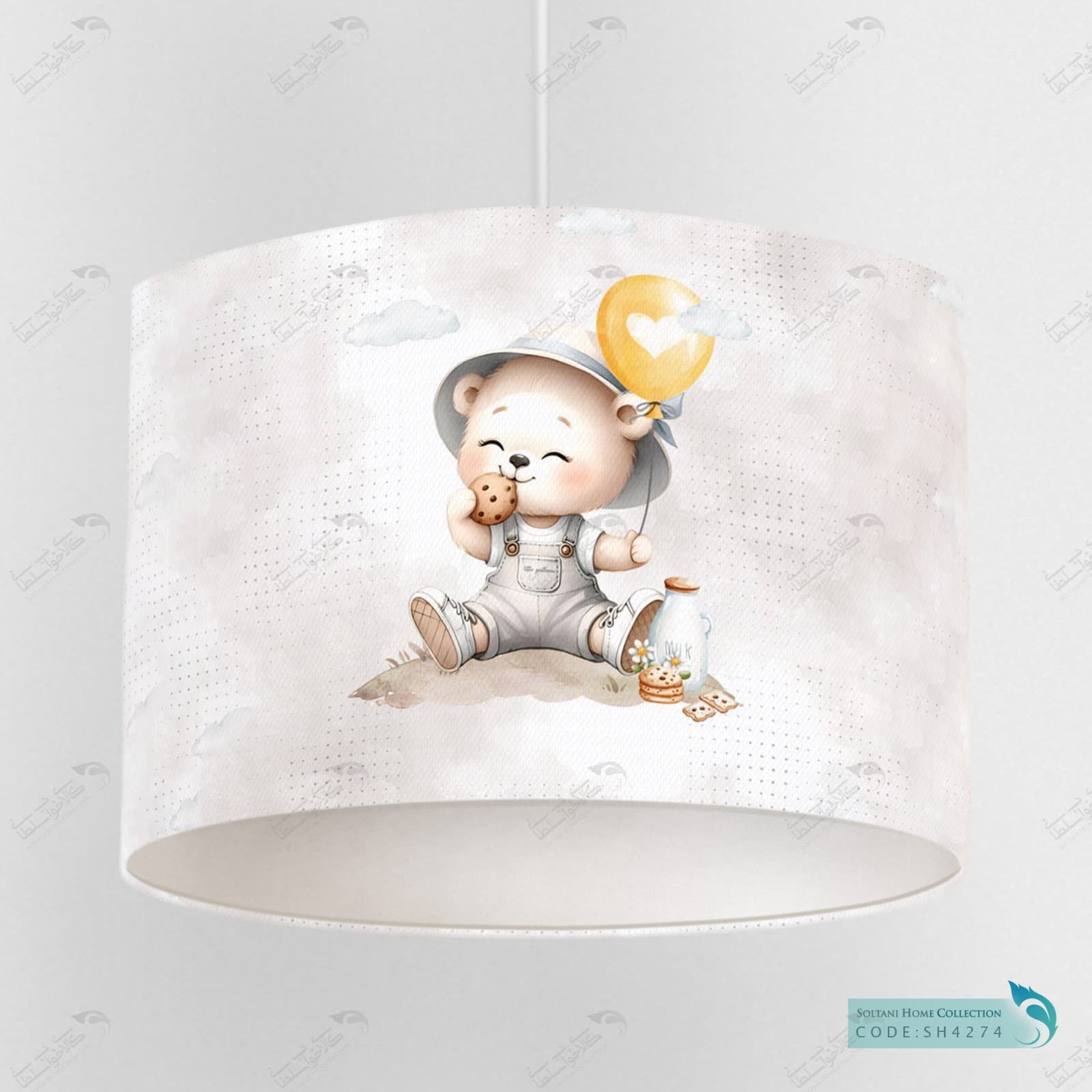 لوستر اتاق خواب پسرانه طرح خرس بانمک کد SH4274