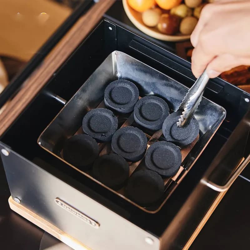 بخاری ذغالی و منقل رومیزی نیچرهایک مدل cnk2300cf010 — تصویر ۴