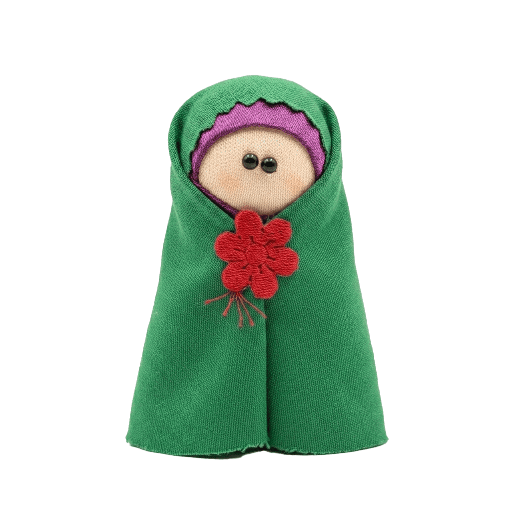 عروسک پارچه‌ ای دست‌ ساز چادری نرگس