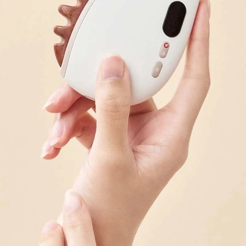 شانه ماساژور و لیفت صورت سنگ داغ برند techlove — تصویر ۶