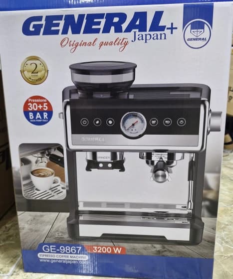 اسپرسوساز نیمه صنعتی جنرال مدل GE9867 ظرفیت ۲.۸ لیتر + ارسال رایگان