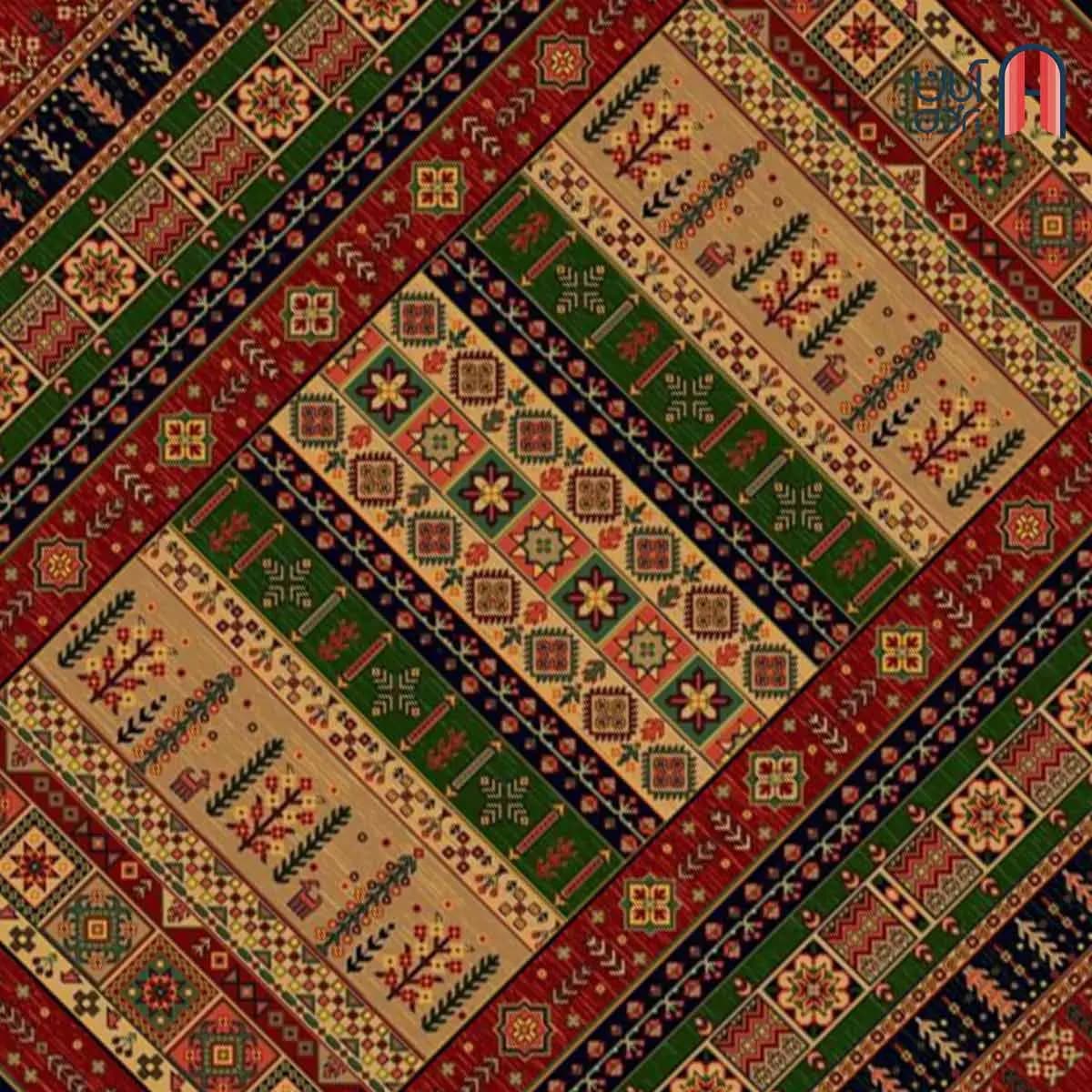 فرش کلکسیون بوستان کد فرش 546-R، لاکی چهارمتری — تصویر ۳