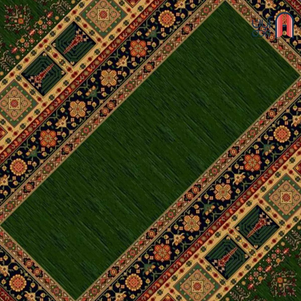 فرش کلکسیون بوستان کد فرش 535-G، سبز چهارمتری — تصویر ۳