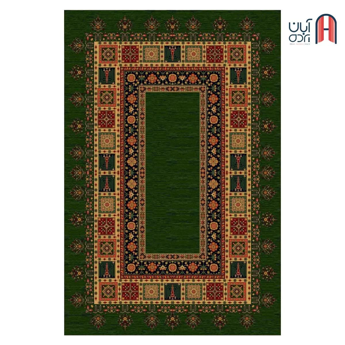 فرش کلکسیون بوستان کد فرش 535-G، سبز چهارمتری