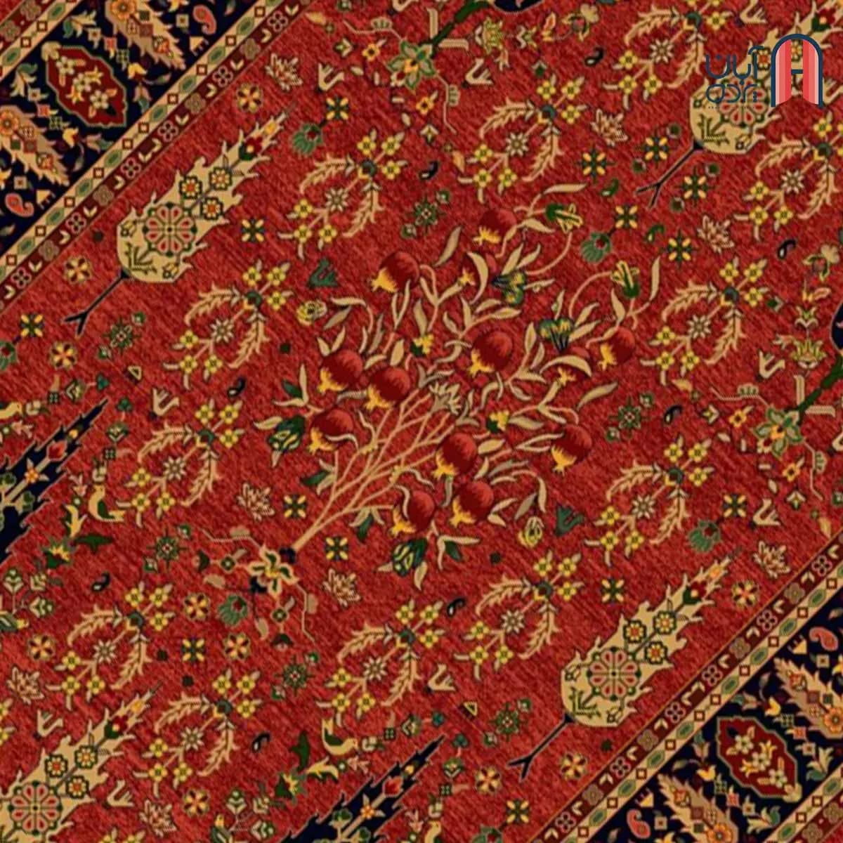 فرش کلکسیون بوستان کد فرش 518-R، لاکی چهارمتری — تصویر ۳