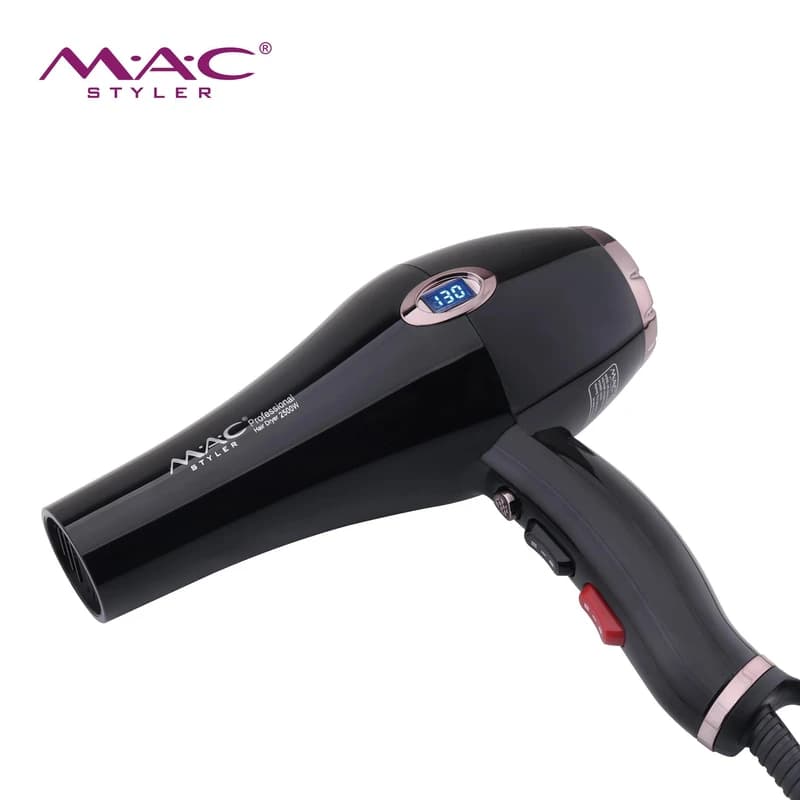 سشوار مک مدل MC-6685 موتور سنگین با باد سرد و متمرکزکننده — تصویر ۲