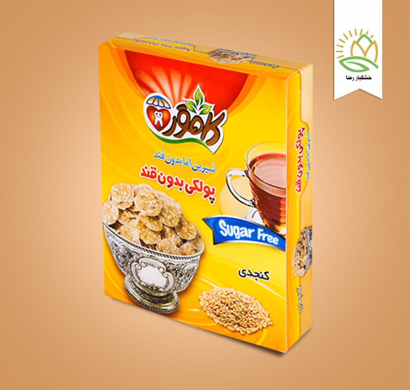 پولکی بدون قند کنجدی