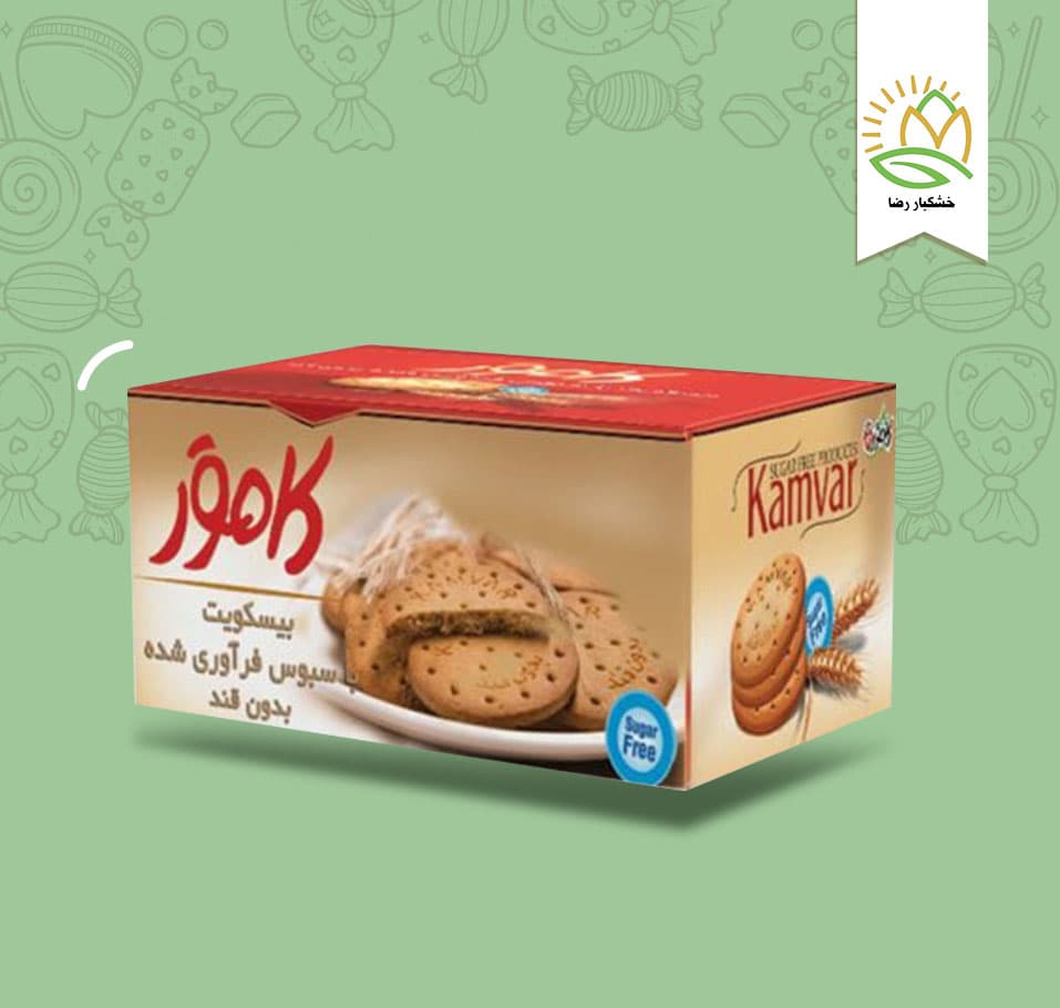 بیسکویت سبوس دار بدون شکر