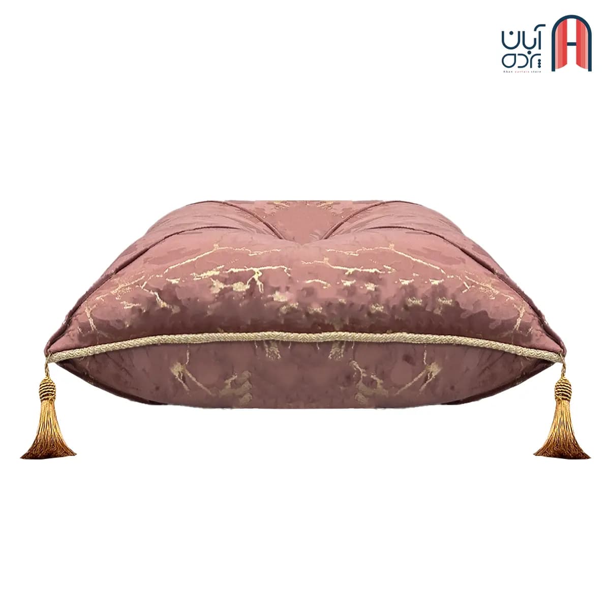 کوسن نوار دوزی مخمل طلاکوب کالباسی — تصویر ۴
