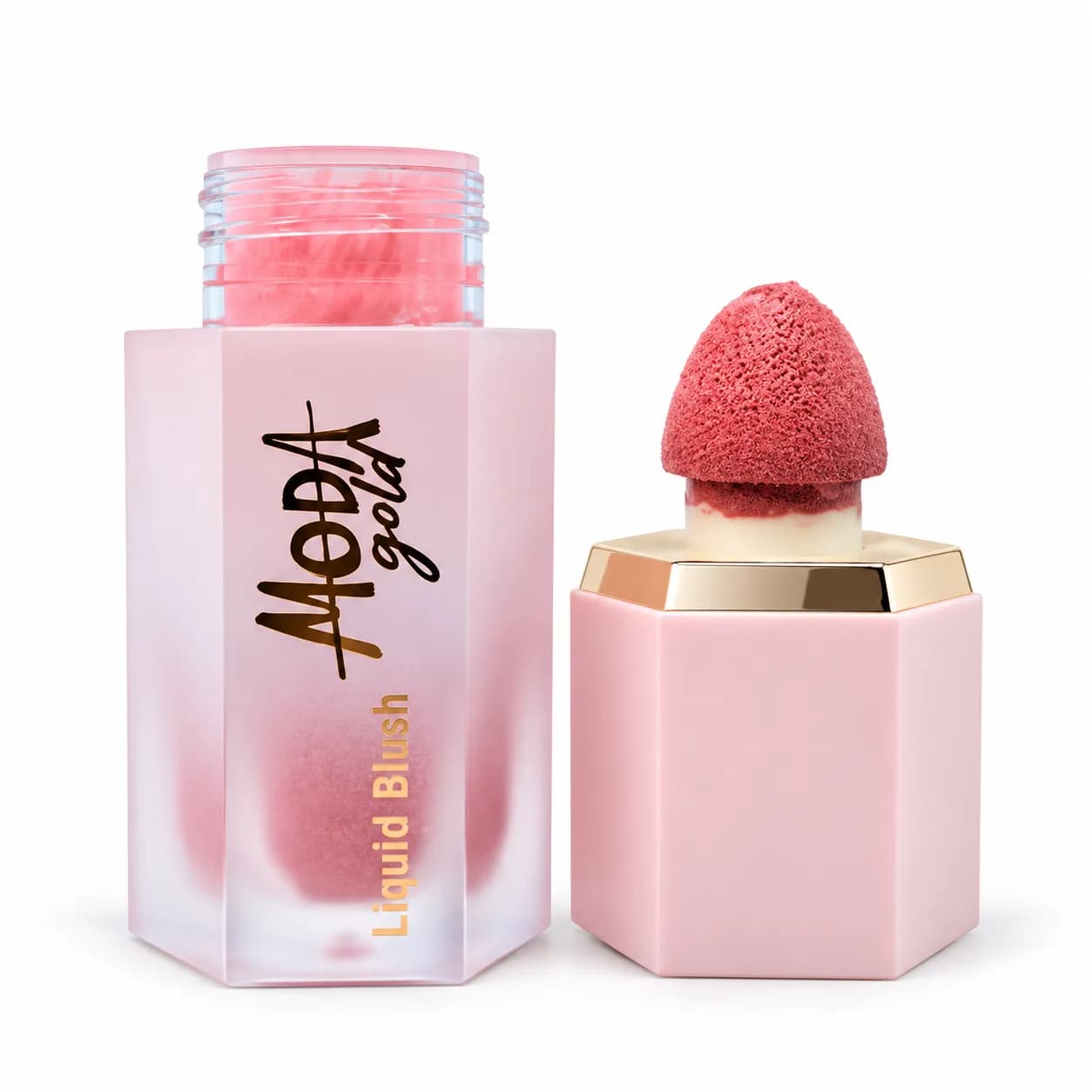 رژگونه مایع پد دار مدا MODA Gold مدل Liquid Blush