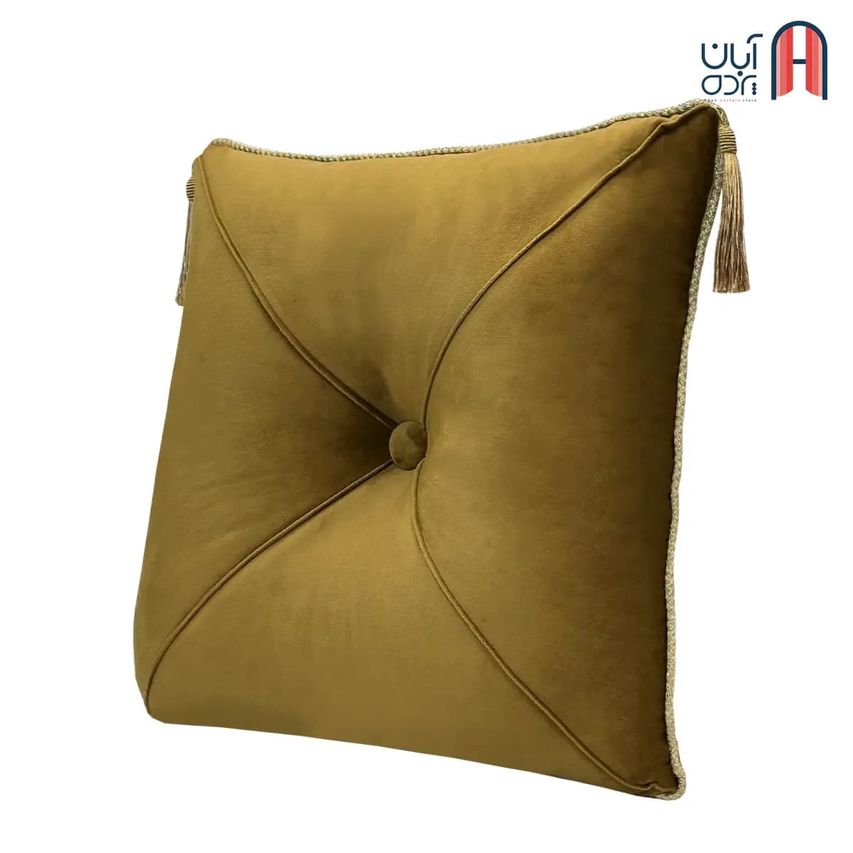 کوسن نوار دوزی مخمل کالیفرنیا موشی — تصویر ۳