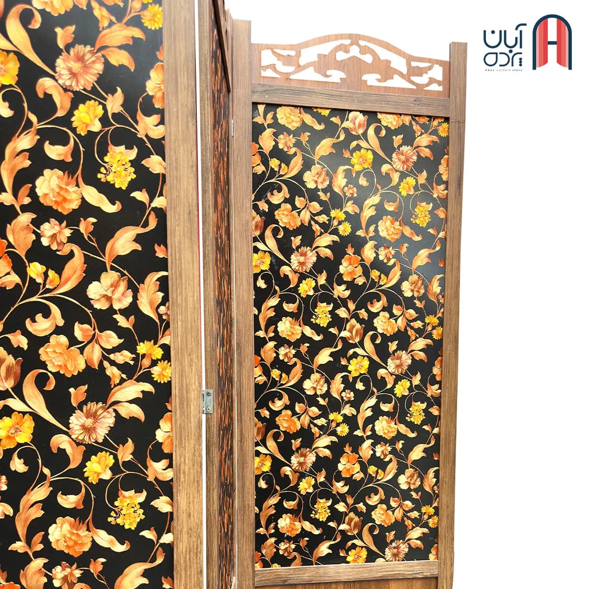 پاراوان گل برجسته با زمینه مشکی — تصویر ۴