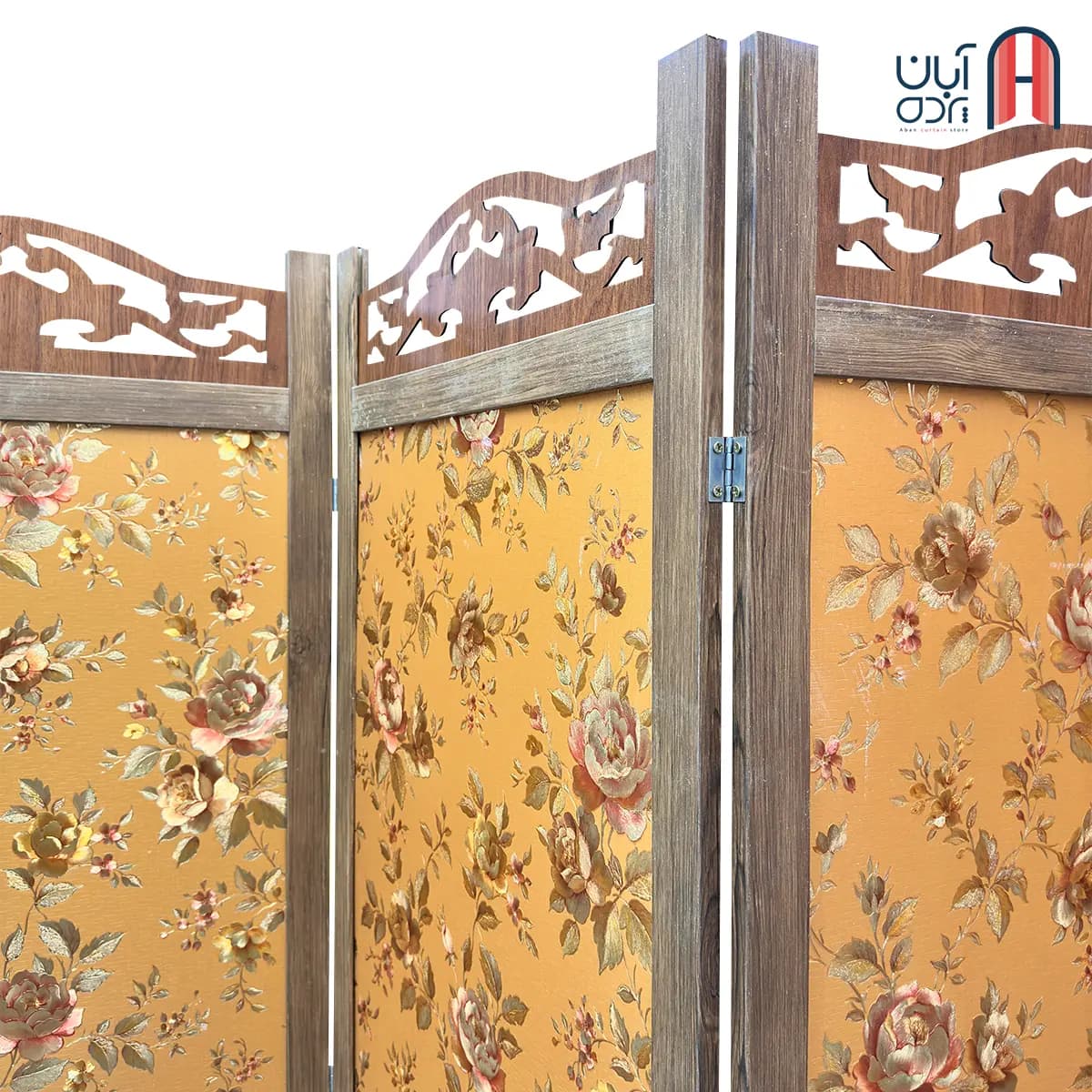 پاراوان گل برجسته با زمینه کاراملی — تصویر ۵