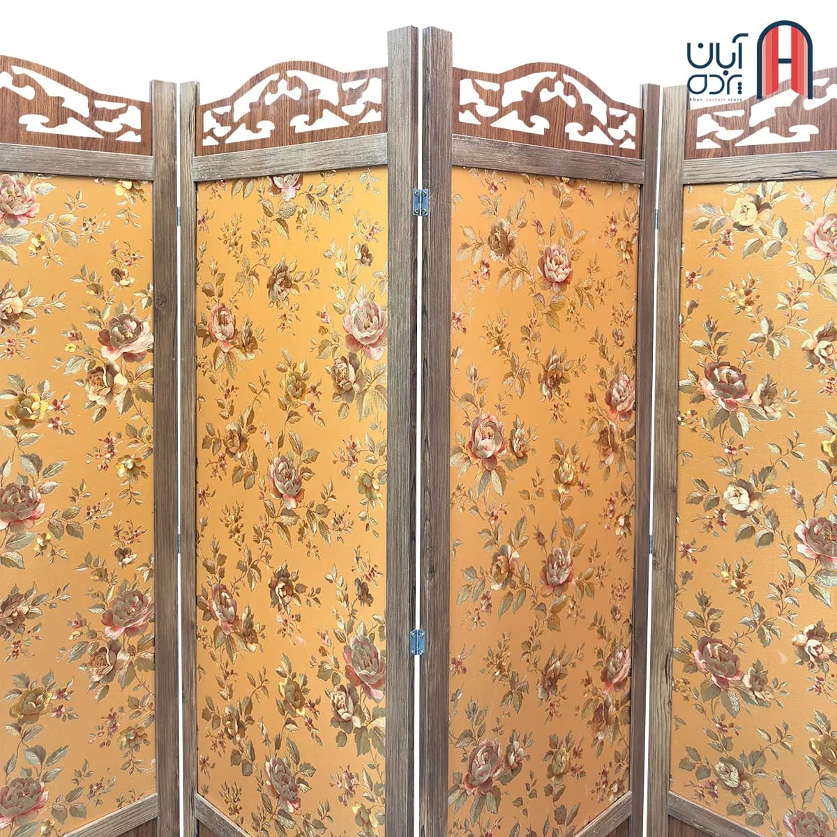 پاراوان گل برجسته با زمینه کاراملی — تصویر ۶