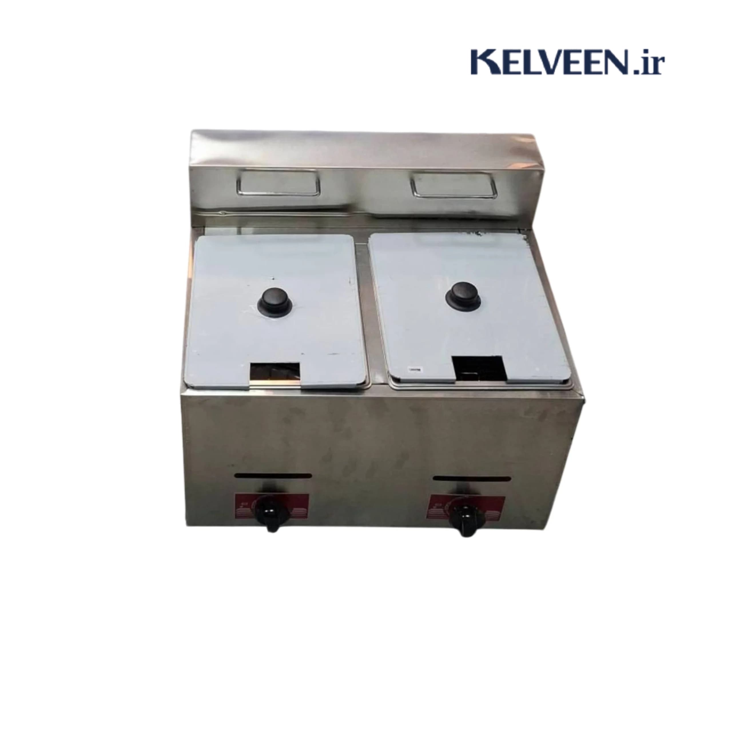 سرخ کن صنعتی گازی رومیزی 2 لگن 6+6 لیتری دیاموند
