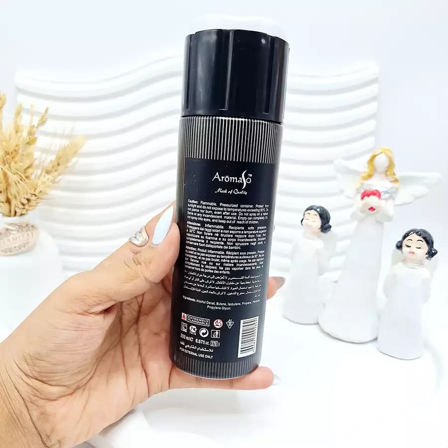 اسپری بدن ضد تعریق اسپرت مدل AROMASQ | حجم 200 میل — تصویر ۲