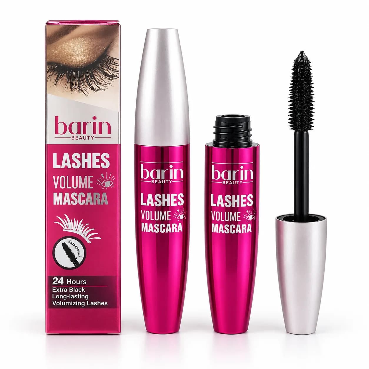 ریمل حجم دهنده بارین Barin مدل Lashes Volume Mascara