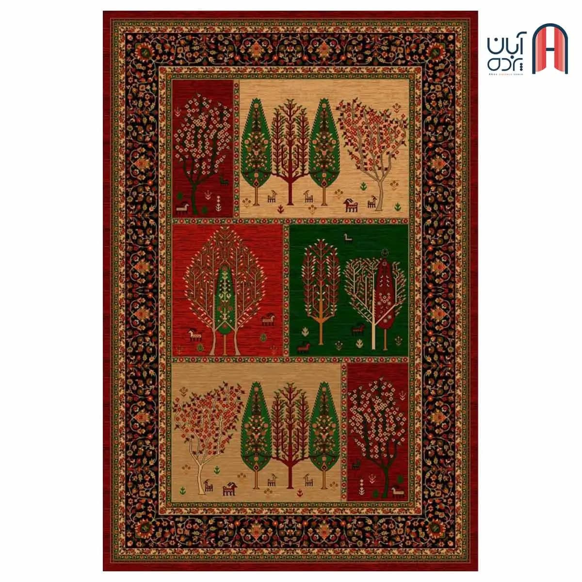 فرش کلکسیون بوستان کد فرش 534-R، لاکی چهارمتری