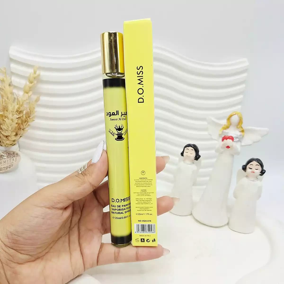 عطر قلمی امیرالعود زرد رایحه گرم و شیرین | حجم 35 میل
