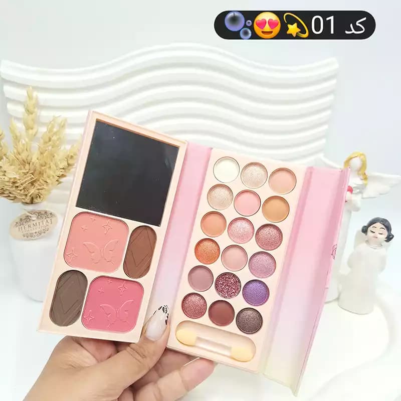 پالت سایه کتابی Miss Vanessa مدل دخترونه 22 رنگ — تصویر ۳